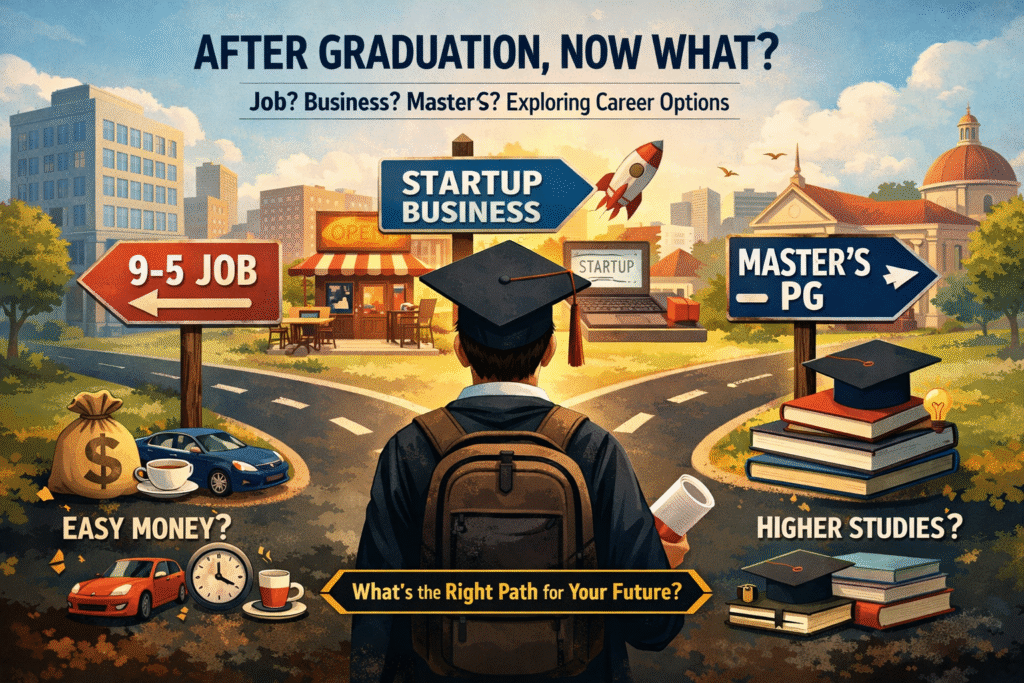 What to Do After Graduation? Job, Business or Master’s – A Practical Career Guide for Students